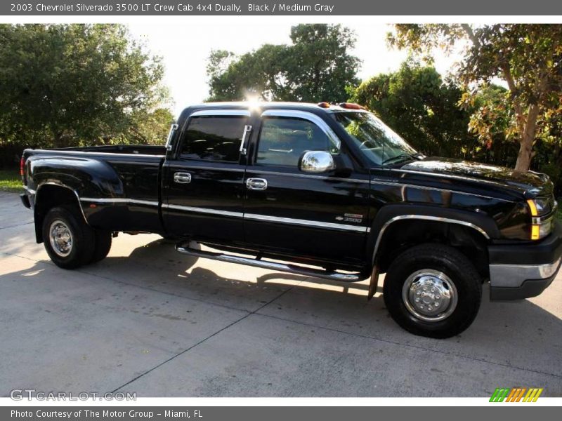 Black / Medium Gray 2003 Chevrolet Silverado 3500 LT Crew Cab 4x4 Dually