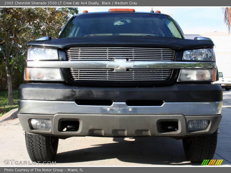 Black / Medium Gray 2003 Chevrolet Silverado 3500 LT Crew Cab 4x4 Dually