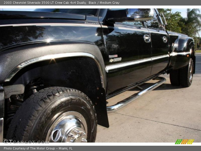 Black / Medium Gray 2003 Chevrolet Silverado 3500 LT Crew Cab 4x4 Dually