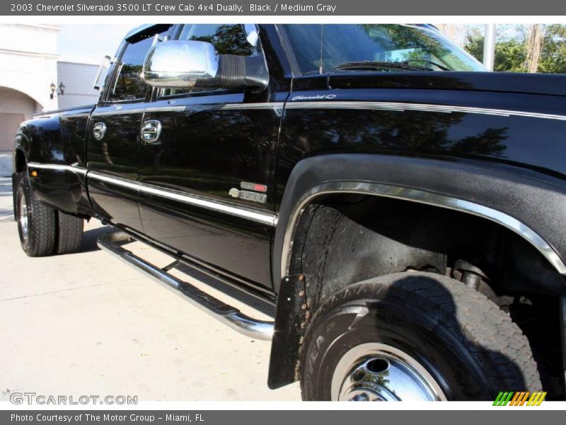 Black / Medium Gray 2003 Chevrolet Silverado 3500 LT Crew Cab 4x4 Dually