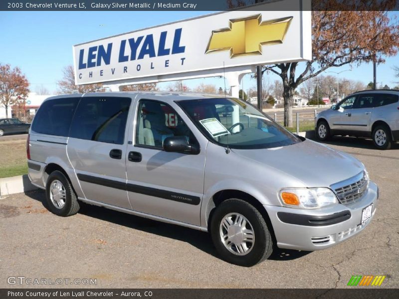 Galaxy Silver Metallic / Medium Gray 2003 Chevrolet Venture LS