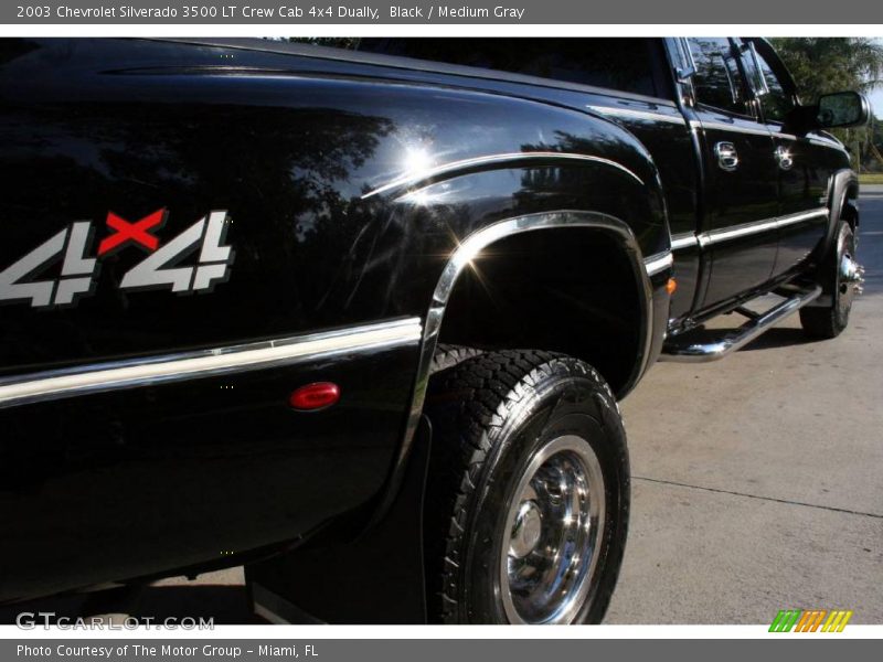 Black / Medium Gray 2003 Chevrolet Silverado 3500 LT Crew Cab 4x4 Dually