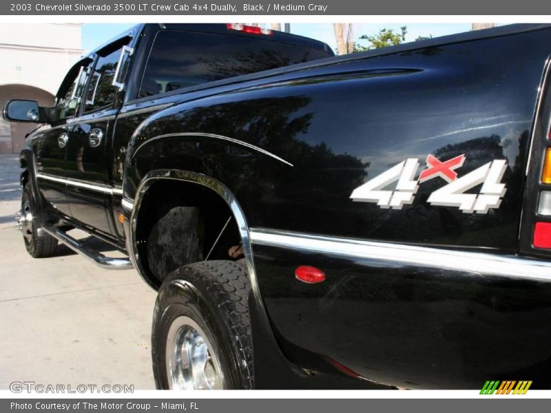 Black / Medium Gray 2003 Chevrolet Silverado 3500 LT Crew Cab 4x4 Dually