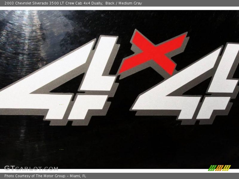 Black / Medium Gray 2003 Chevrolet Silverado 3500 LT Crew Cab 4x4 Dually