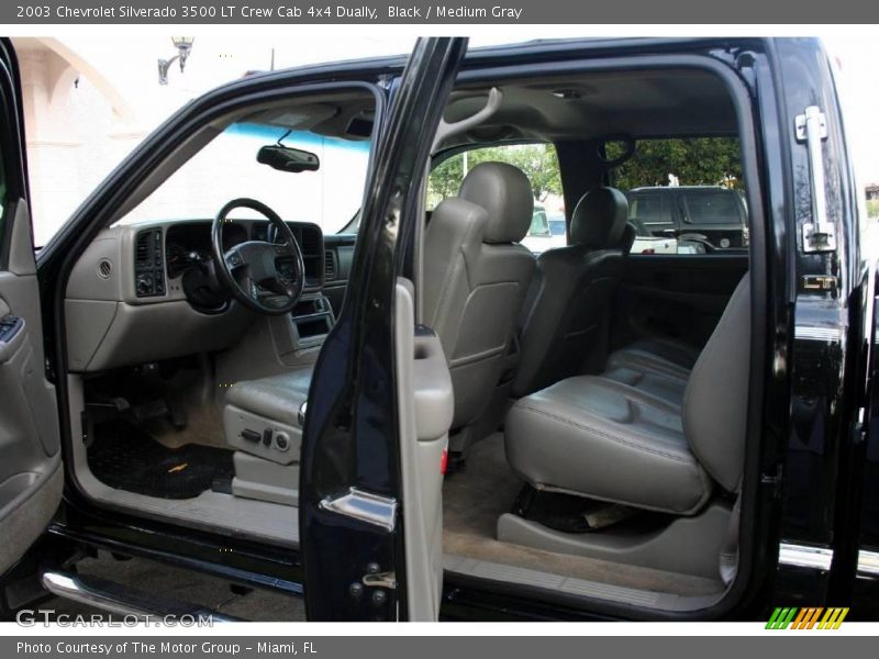 Black / Medium Gray 2003 Chevrolet Silverado 3500 LT Crew Cab 4x4 Dually