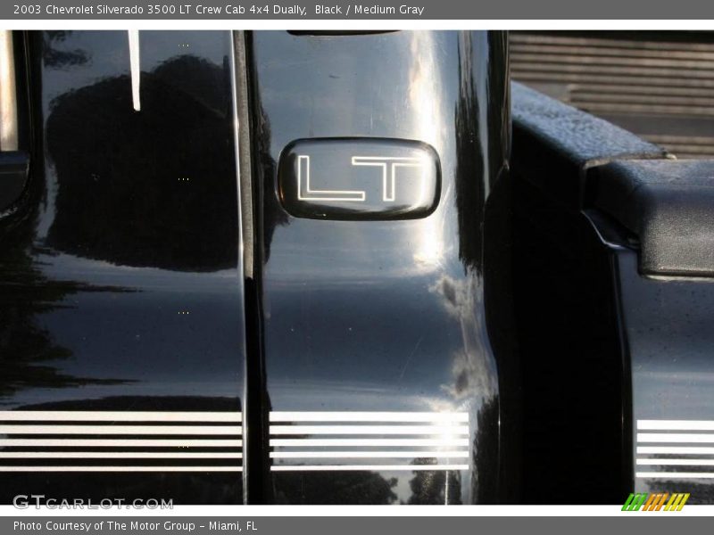 Black / Medium Gray 2003 Chevrolet Silverado 3500 LT Crew Cab 4x4 Dually