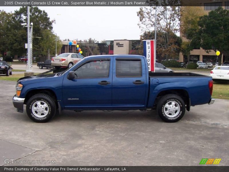 Superior Blue Metallic / Medium Dark Pewter 2005 Chevrolet Colorado LS Crew Cab