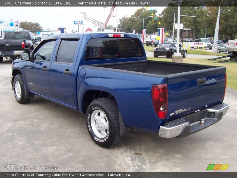 Superior Blue Metallic / Medium Dark Pewter 2005 Chevrolet Colorado LS Crew Cab