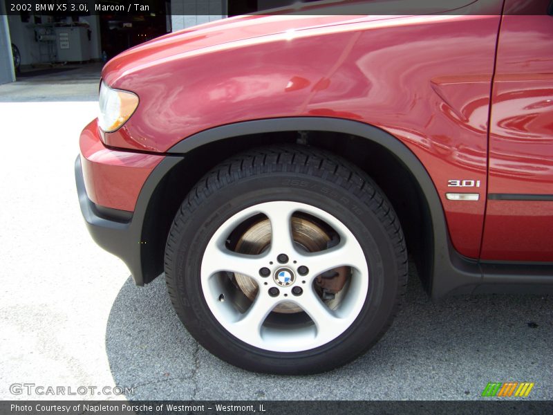 Maroon / Tan 2002 BMW X5 3.0i