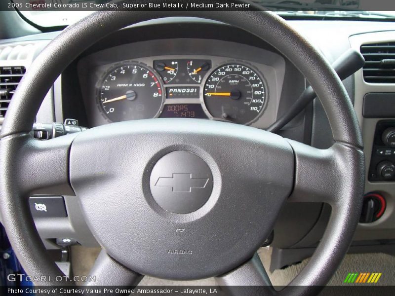 Superior Blue Metallic / Medium Dark Pewter 2005 Chevrolet Colorado LS Crew Cab