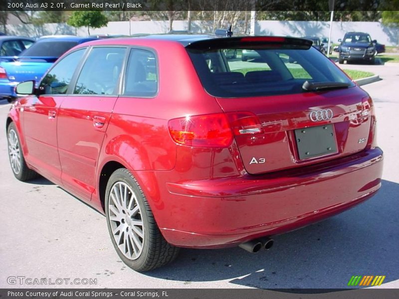 Garnet Red Pearl / Black 2006 Audi A3 2.0T