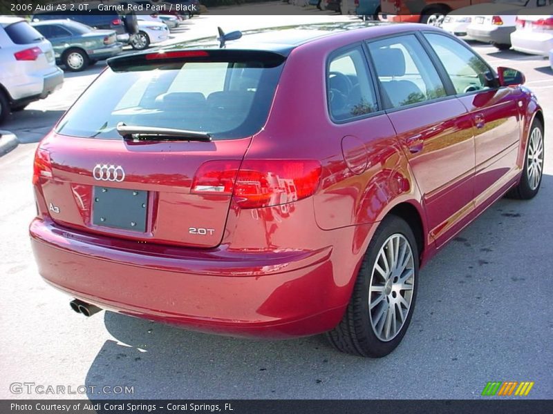 Garnet Red Pearl / Black 2006 Audi A3 2.0T