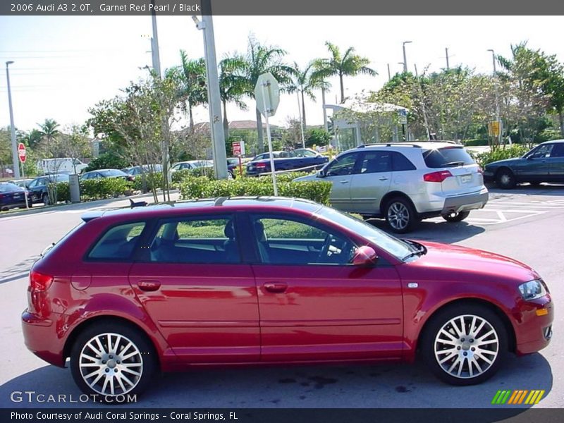 Garnet Red Pearl / Black 2006 Audi A3 2.0T