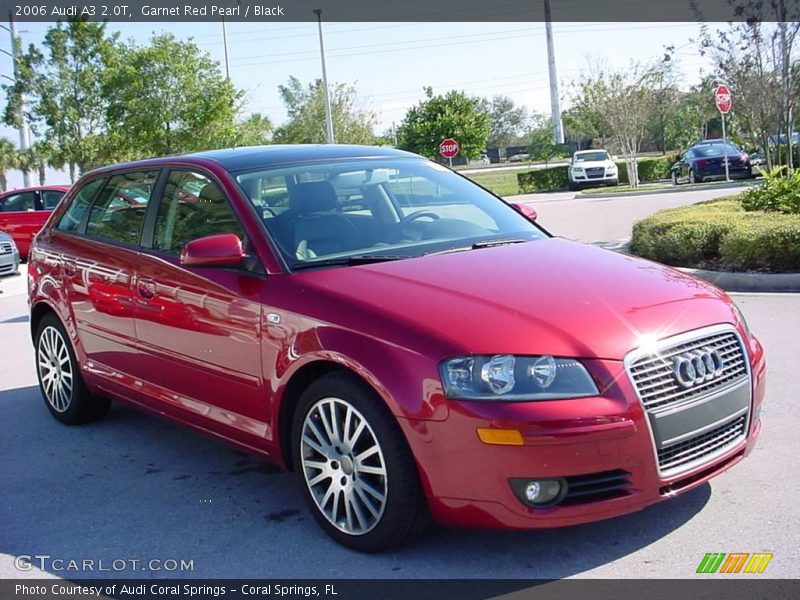 Garnet Red Pearl / Black 2006 Audi A3 2.0T