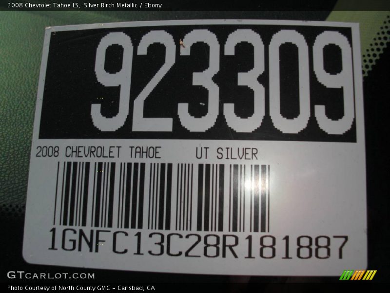 Silver Birch Metallic / Ebony 2008 Chevrolet Tahoe LS