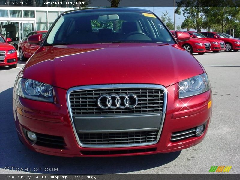 Garnet Red Pearl / Black 2006 Audi A3 2.0T