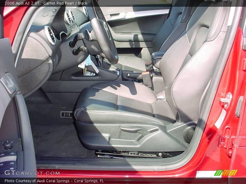 Garnet Red Pearl / Black 2006 Audi A3 2.0T