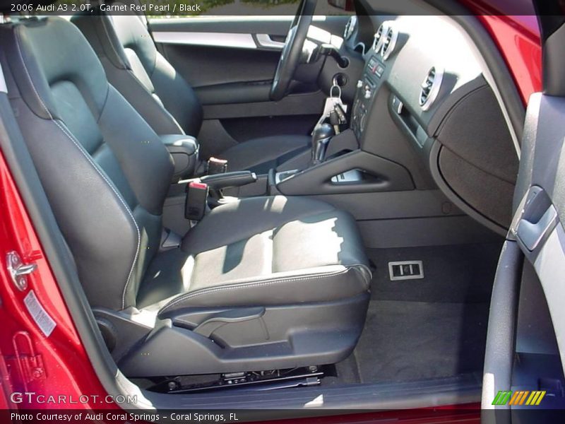 Garnet Red Pearl / Black 2006 Audi A3 2.0T