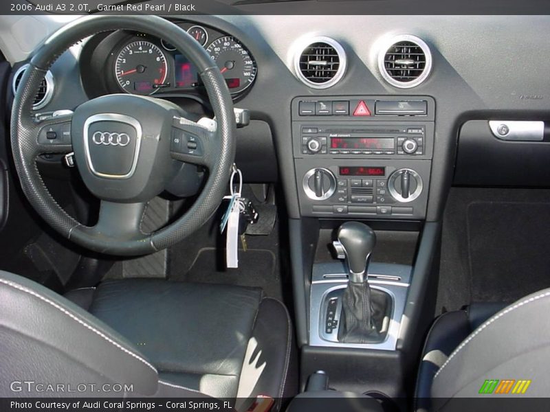 Garnet Red Pearl / Black 2006 Audi A3 2.0T