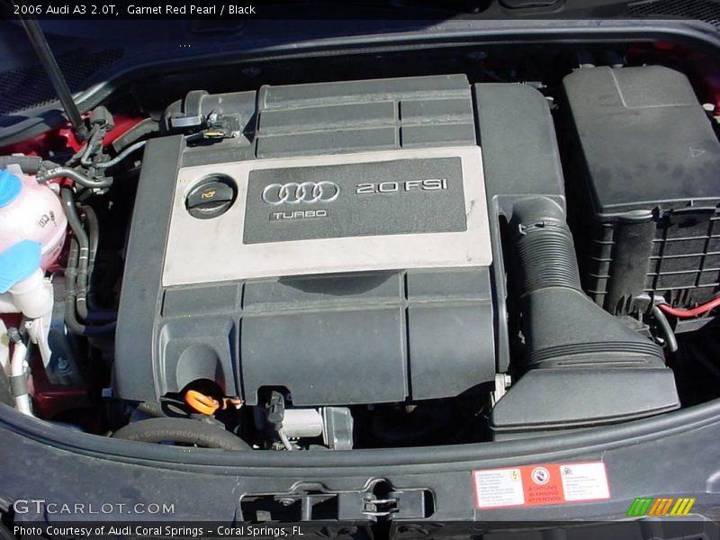 Garnet Red Pearl / Black 2006 Audi A3 2.0T