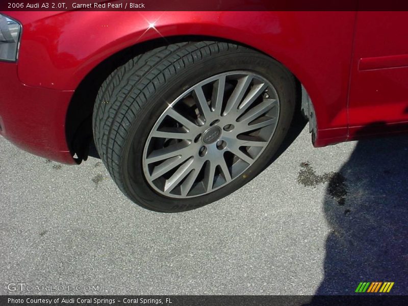 Garnet Red Pearl / Black 2006 Audi A3 2.0T