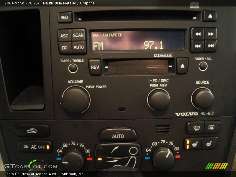 Nautic Blue Metallic / Graphite 2004 Volvo V70 2.4