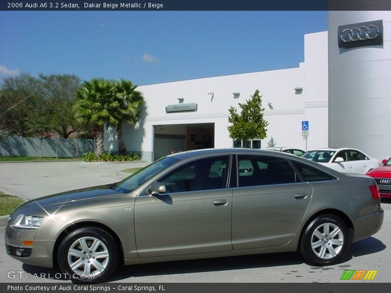 Dakar Beige Metallic / Beige 2006 Audi A6 3.2 Sedan