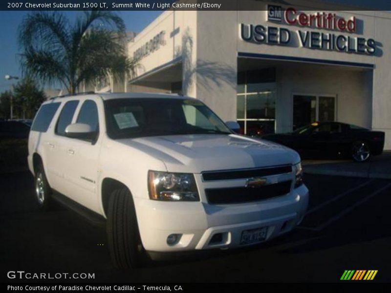 Summit White / Light Cashmere/Ebony 2007 Chevrolet Suburban 1500 LT