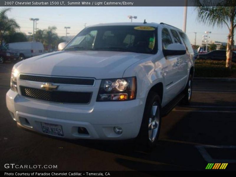 Summit White / Light Cashmere/Ebony 2007 Chevrolet Suburban 1500 LT