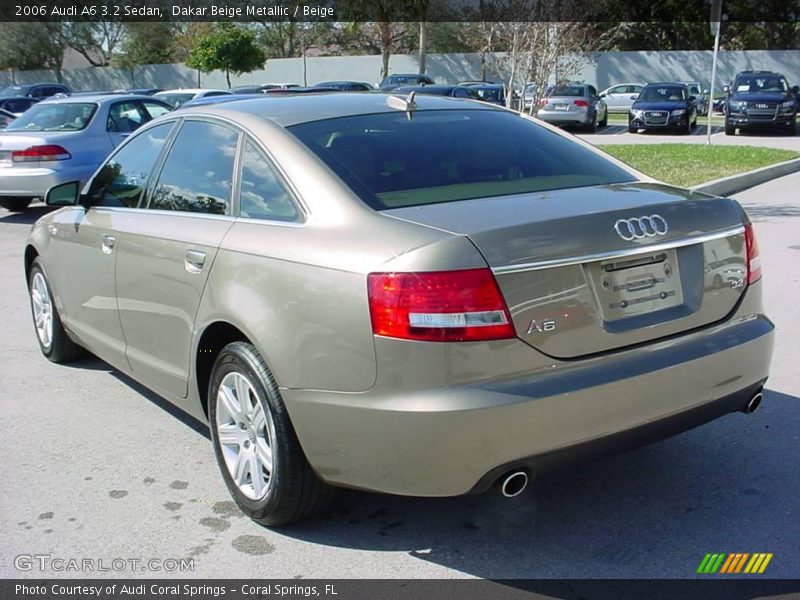 Dakar Beige Metallic / Beige 2006 Audi A6 3.2 Sedan