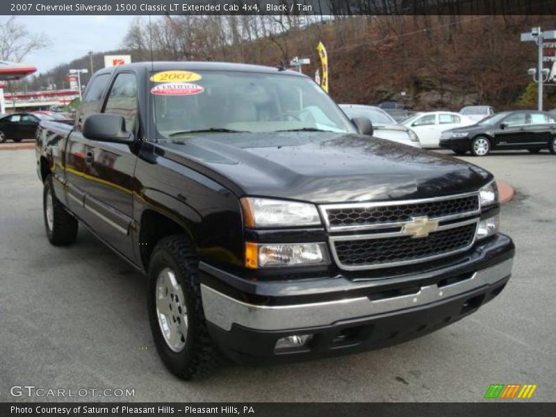 Black / Tan 2007 Chevrolet Silverado 1500 Classic LT Extended Cab 4x4