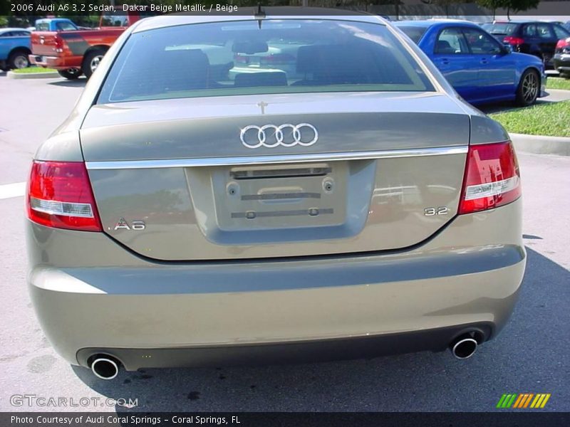 Dakar Beige Metallic / Beige 2006 Audi A6 3.2 Sedan