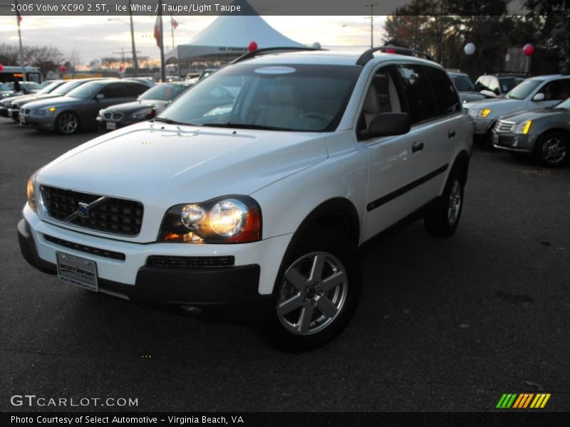 Ice White / Taupe/Light Taupe 2006 Volvo XC90 2.5T