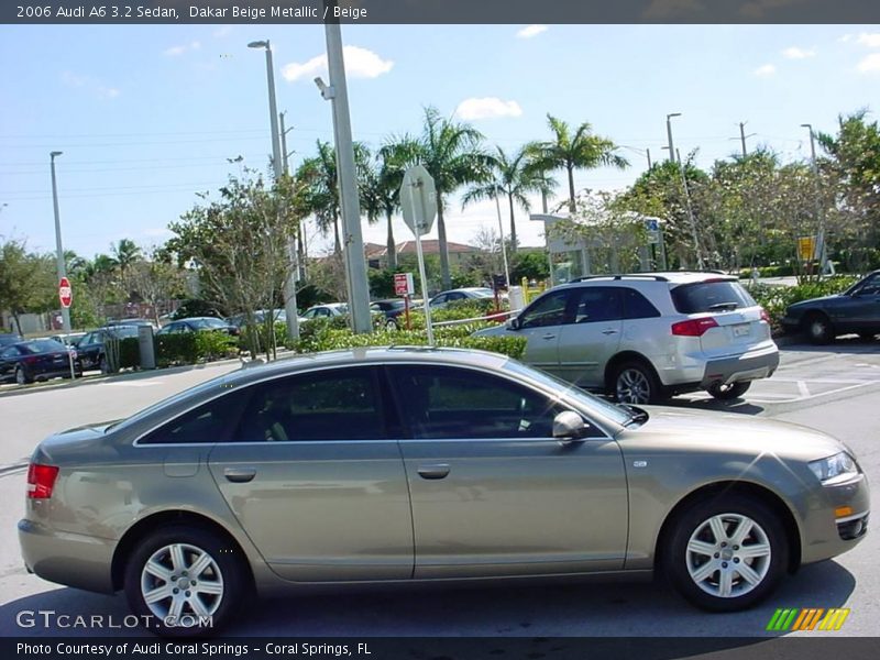 Dakar Beige Metallic / Beige 2006 Audi A6 3.2 Sedan