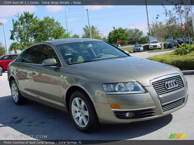 Dakar Beige Metallic / Beige 2006 Audi A6 3.2 Sedan