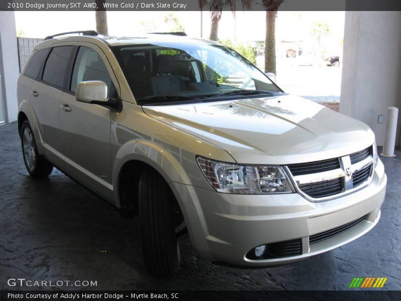 White Gold / Dark Slate Gray 2010 Dodge Journey SXT AWD