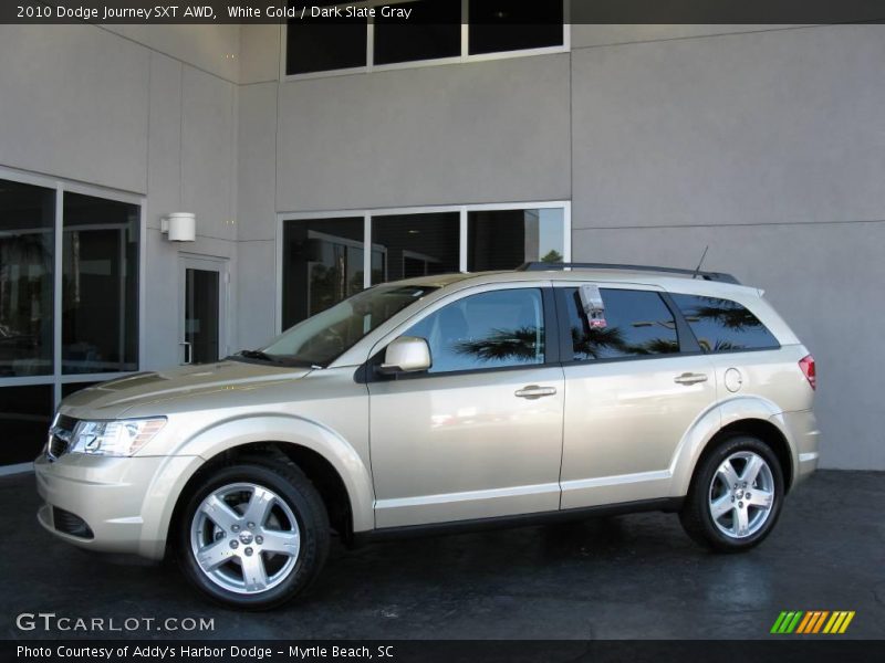 White Gold / Dark Slate Gray 2010 Dodge Journey SXT AWD