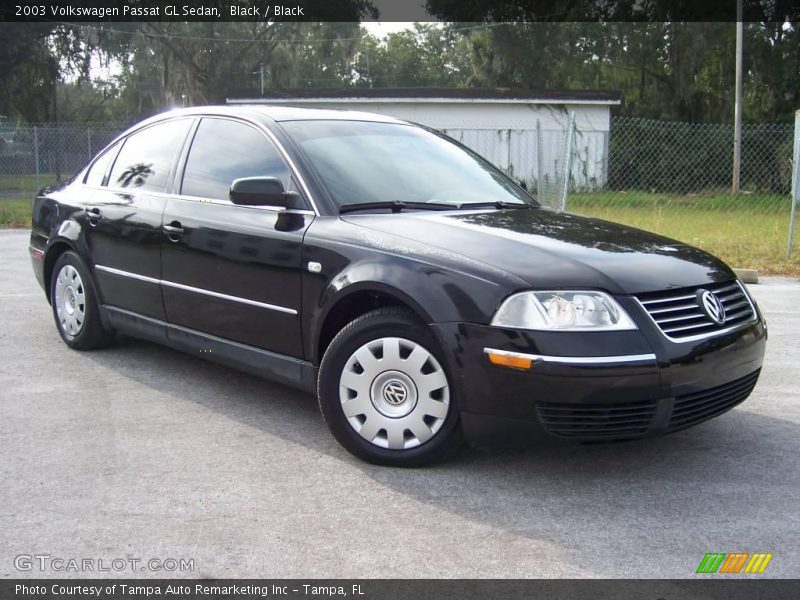 Black / Black 2003 Volkswagen Passat GL Sedan