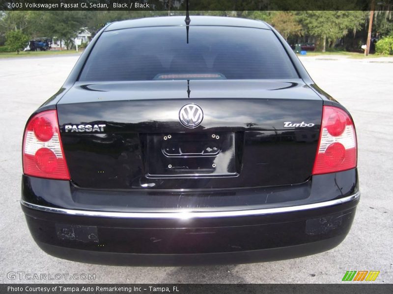 Black / Black 2003 Volkswagen Passat GL Sedan