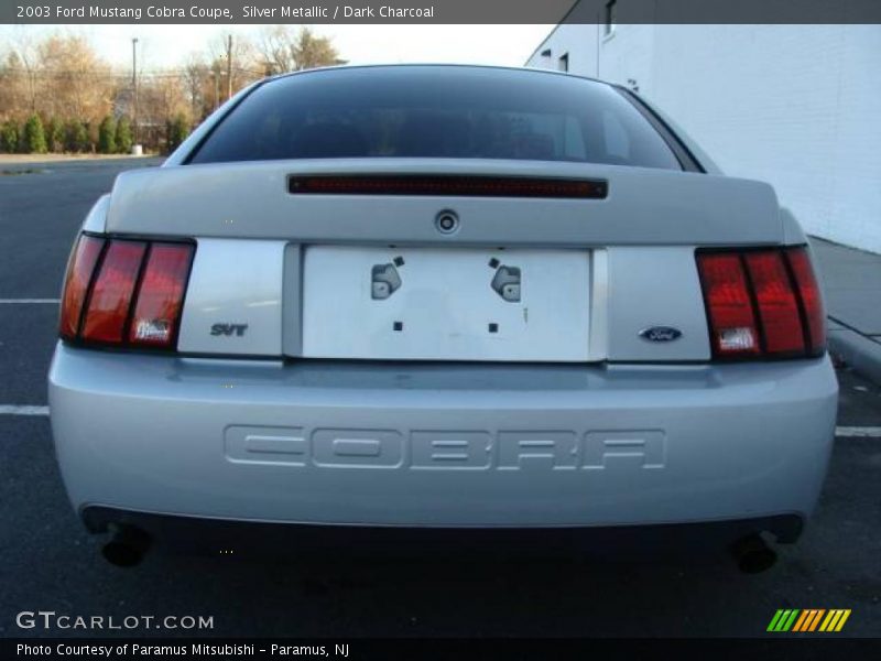 Silver Metallic / Dark Charcoal 2003 Ford Mustang Cobra Coupe