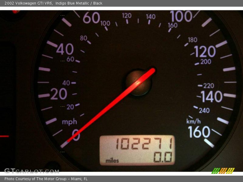 Indigo Blue Metallic / Black 2002 Volkswagen GTI VR6