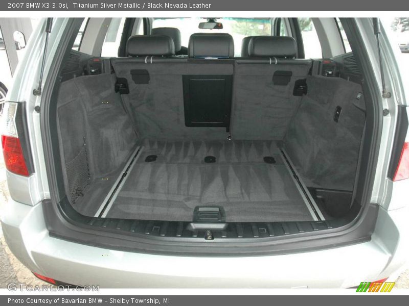 Titanium Silver Metallic / Black Nevada Leather 2007 BMW X3 3.0si