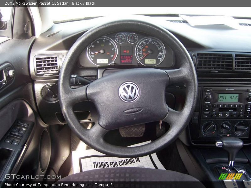 Black / Black 2003 Volkswagen Passat GL Sedan
