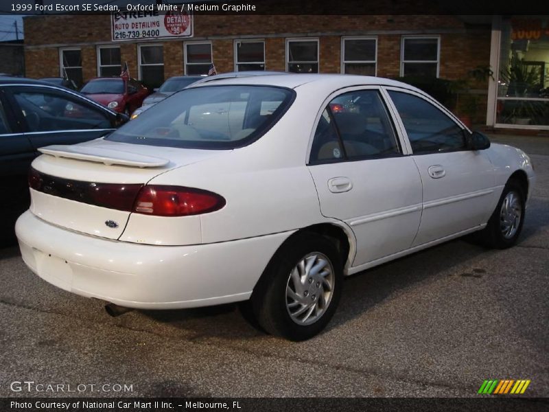 Oxford White / Medium Graphite 1999 Ford Escort SE Sedan