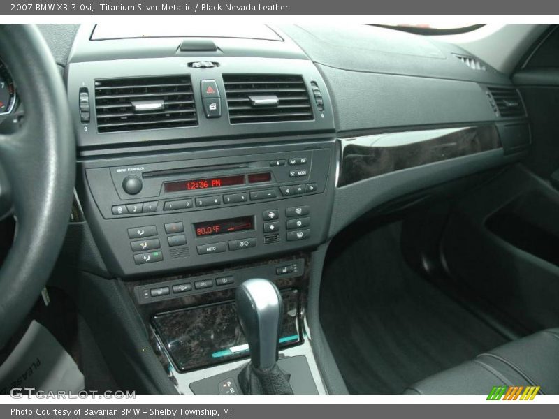 Titanium Silver Metallic / Black Nevada Leather 2007 BMW X3 3.0si