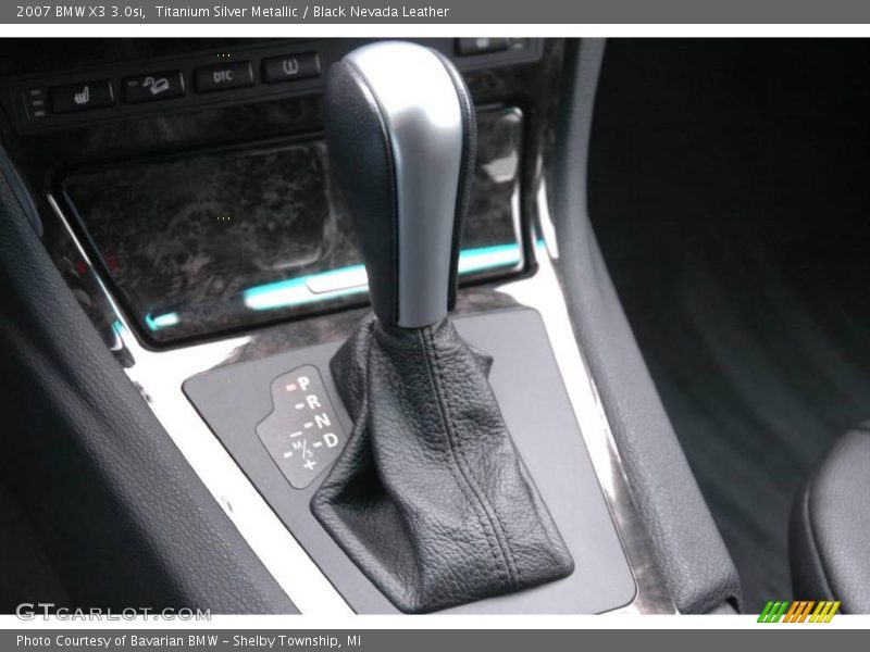 Titanium Silver Metallic / Black Nevada Leather 2007 BMW X3 3.0si