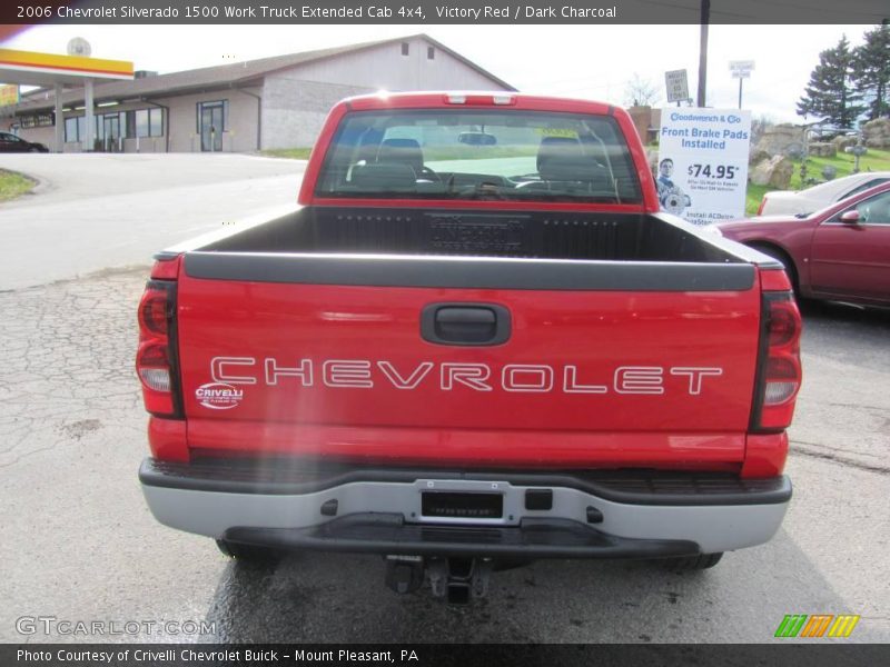 Victory Red / Dark Charcoal 2006 Chevrolet Silverado 1500 Work Truck Extended Cab 4x4