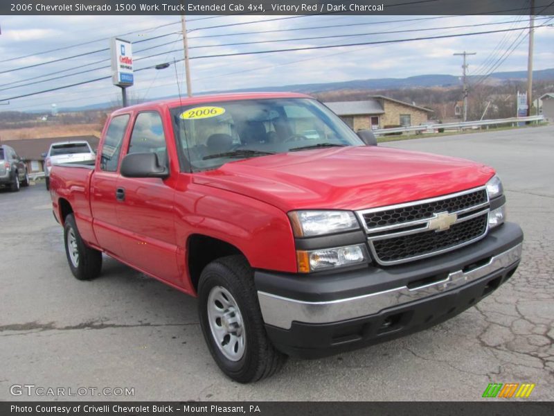 Victory Red / Dark Charcoal 2006 Chevrolet Silverado 1500 Work Truck Extended Cab 4x4