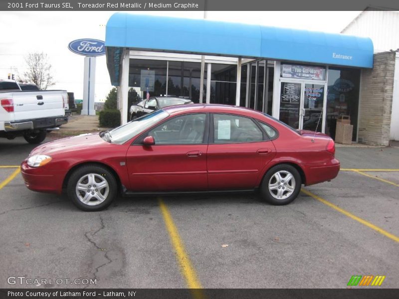 Toreador Red Metallic / Medium Graphite 2001 Ford Taurus SEL