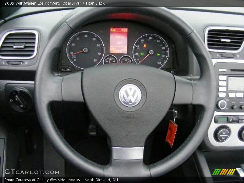Opal Silver / Titan Black 2009 Volkswagen Eos Komfort
